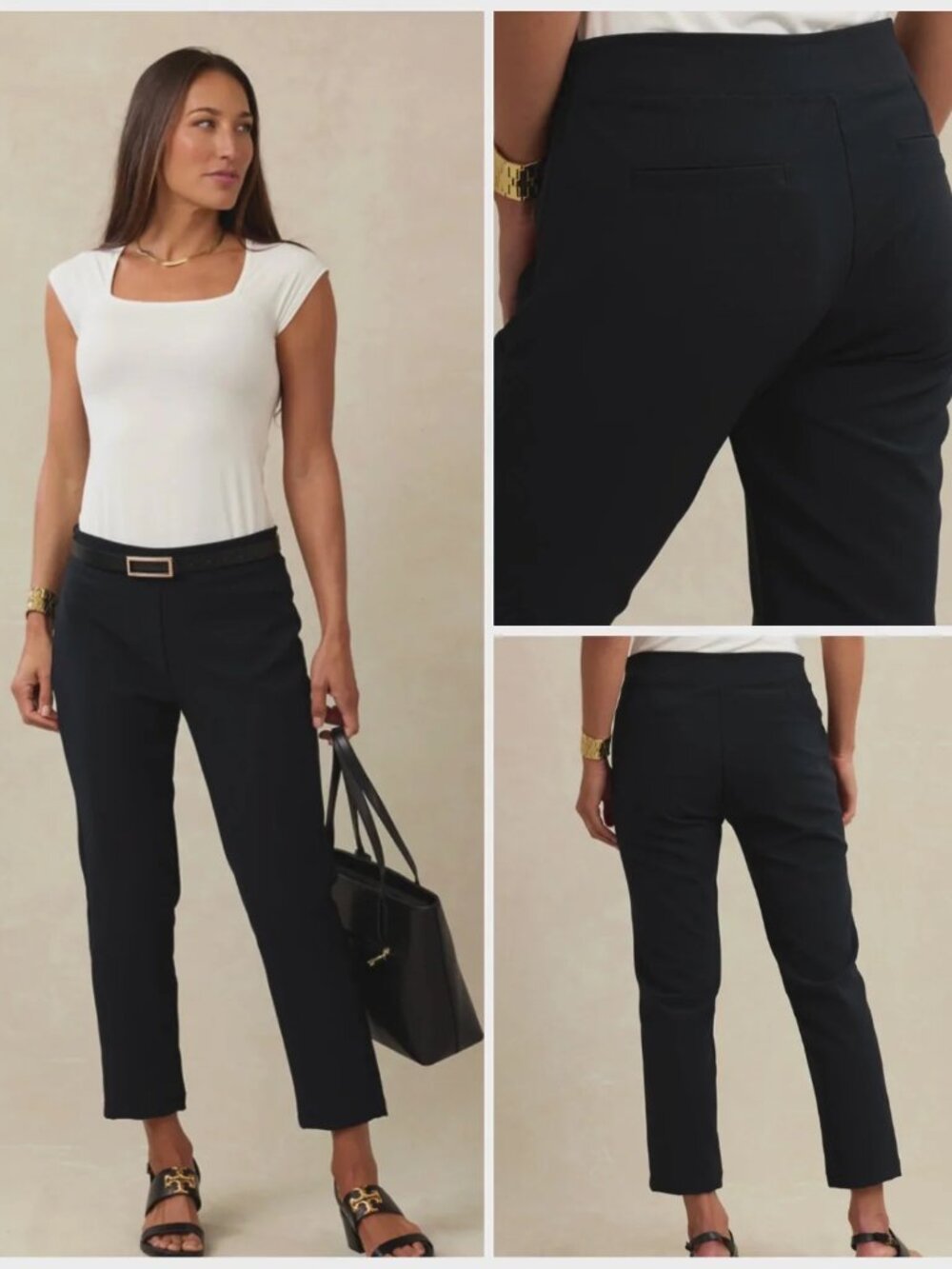 Kiragrace Katie Pant - Size Small - Black Ponte - Professional Stretchy Ankle